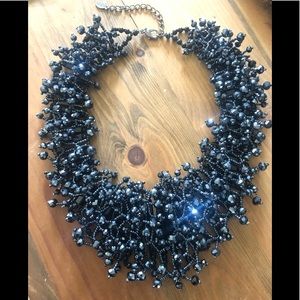 Beautiful dark blue necklace